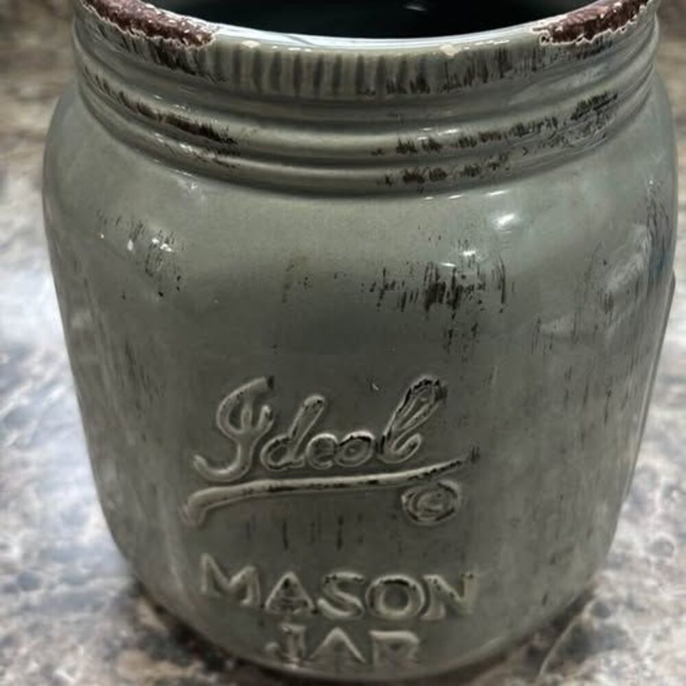 Kitchen Essentials Ceramic Mason Jar